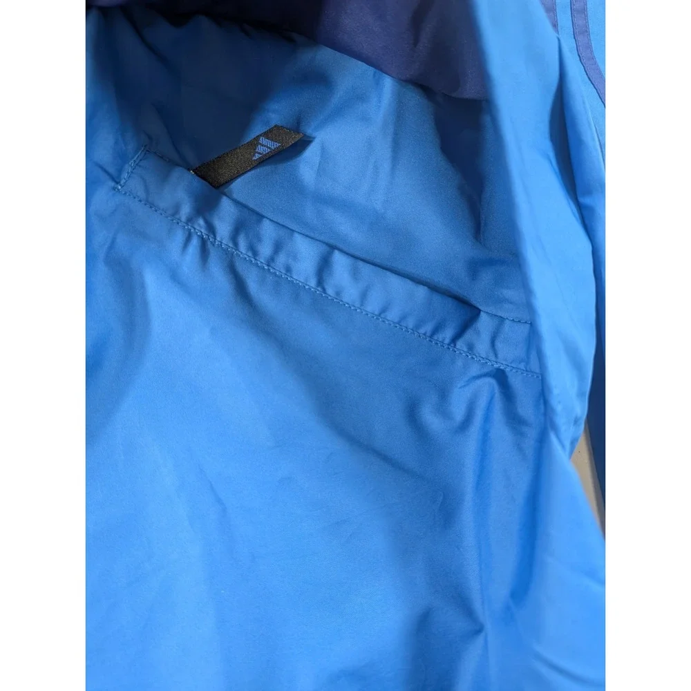 Adidas Anorak Style XL Windbreaker Pullover Jacket Blue Vintage Snap Buttons